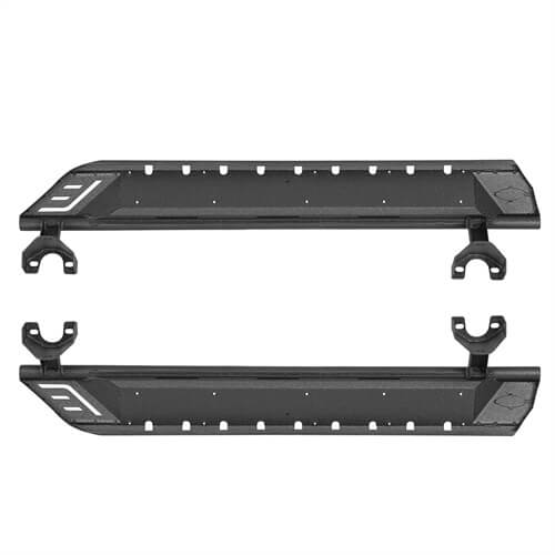 Load image into Gallery viewer, Wheel To Wheel Running Boards Side Step Bars For 2007-2018 Jeep Wrangler JK 2-Door - Hooke Road b2083s 17