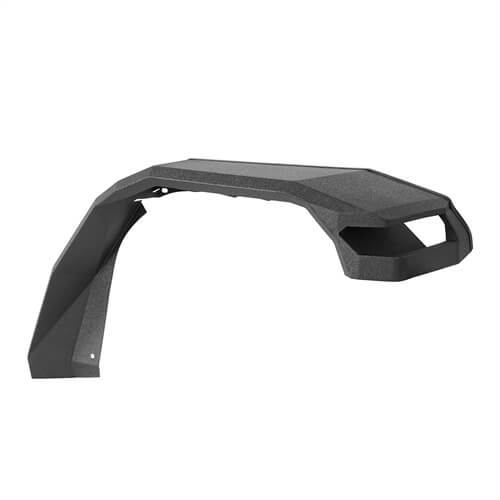 Load image into Gallery viewer, Hooke Road Wide Flat Front Fender Flares 4x4 Wheel Parts For 2018-2023 Jeep Wrangler JL & Gladiator JT b7015s 21