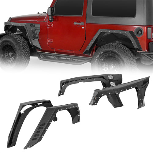 Jeep Wrangler JK Front & Rear Fender Flares 2007-2018 2-Door