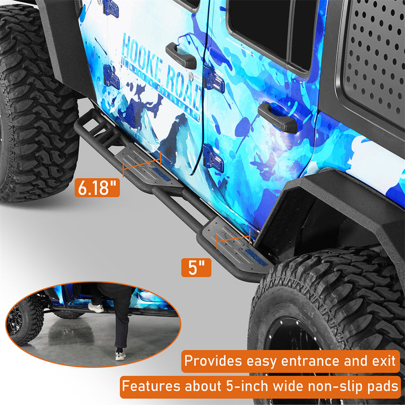 Load image into Gallery viewer, Hooke Road 2018-2026 Jeep Wrangler JL 4-Door Step b3104s 6