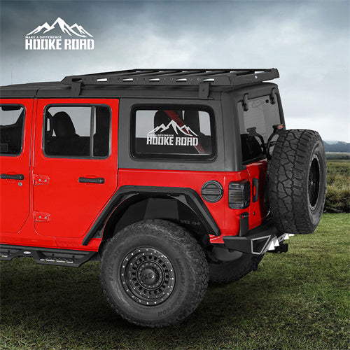 Hooke Road Jeep Wrangler JL Aluminum Rear Fender Flares for 2018-2024 Jeep Wrangler JL b3077s 4