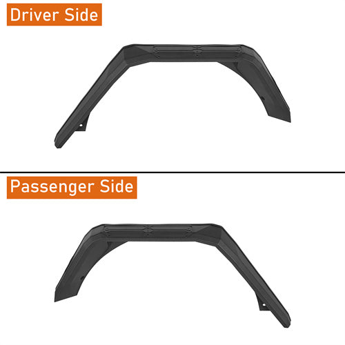 Load image into Gallery viewer, Hooke Road Jeep Wrangler JL Aluminum Rear Fender Flares for 2018-2024 Jeep Wrangler JL b3077s 6