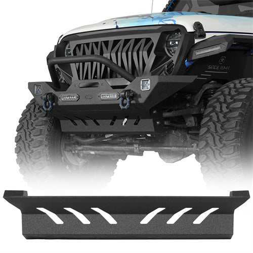 新品！　Jeep　JLラングラー　フロントアンダーガード　ボルト付き 2018-2026 Jeep Wrangler JL & Gladiator JT Front Skid Plate - Hooke