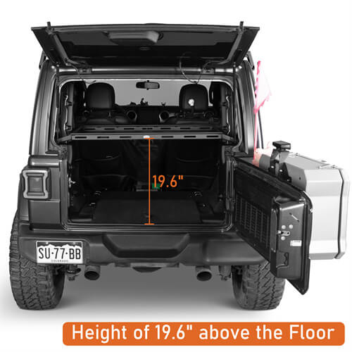 Load image into Gallery viewer, 2018-2024 Jeep Wrangler JL Interior Cargo Rack 4x4 Jeep Parts - Hooke Road b3061s 8