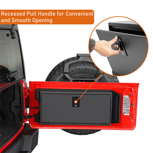 Load image into Gallery viewer, Hooke Road 2018-2024 Jeep Wrangler JL  Tailgate Storage Lock Box mmr30032 12