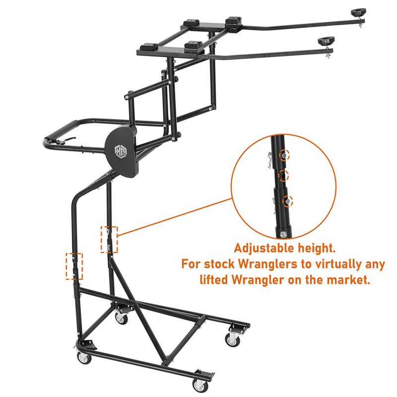 Load image into Gallery viewer, Hooke Road Hardtop Removal Lift Cart for Jeep Wrangler TJ & JK & JL & Ford Bronco 4-Door M10060 11