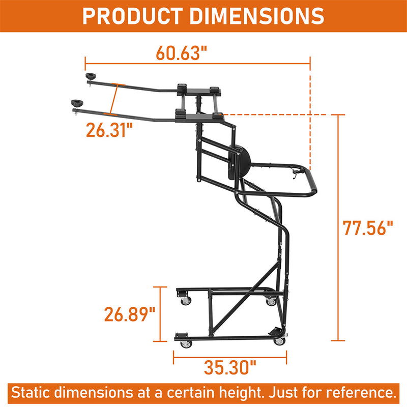Load image into Gallery viewer, Hooke Road Hardtop Removal Lift Cart for Jeep Wrangler TJ & JK & JL & Ford Bronco 4-Door M10060 5