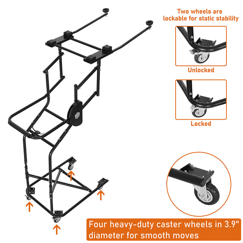 Load image into Gallery viewer, Hooke Road Hardtop Removal Lift Cart for Jeep Wrangler TJ & JK & JL & Ford Bronco 4-Door M10060 8