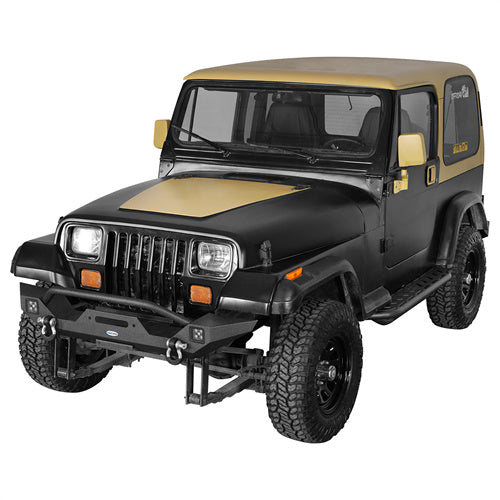 Load image into Gallery viewer, Hooke Road Jeep YJ Front Bumper with Winch Plate for 1987-1995 Jeep Wrangler YJ b1061s 3
