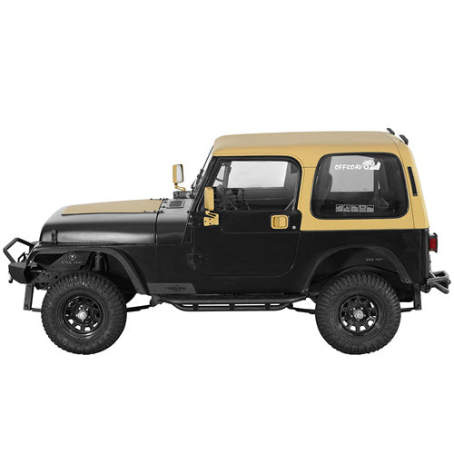 Load image into Gallery viewer, Hooke Road Jeep YJ Running Boards Nerf Side Step Bars for 1987-1995 Jeep Wrangler YJ b1065s 3