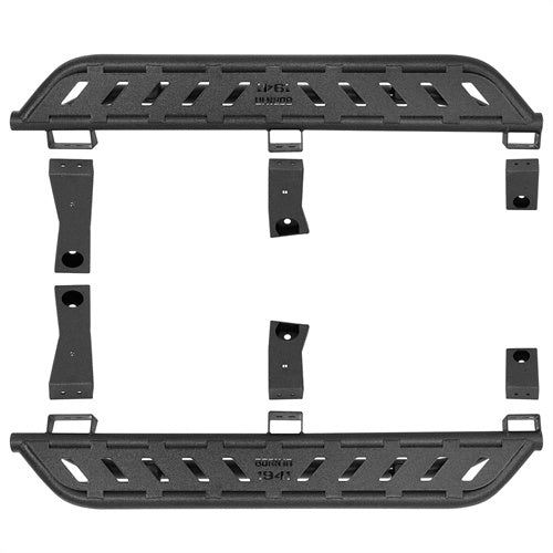 Load image into Gallery viewer, Hooke Road Jeep YJ Running Boards Nerf Side Step Bars for 1987-1995 Jeep Wrangler YJ b1065s 4