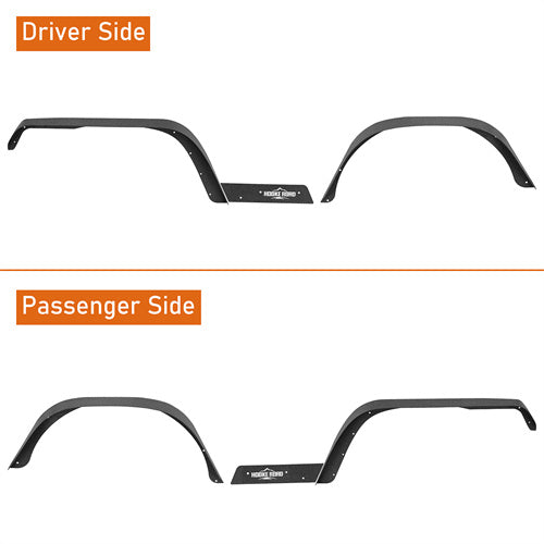 Load image into Gallery viewer, Hooke Road Jeep YJ Front & Rear Fender Flares Kit for 1987-1995 Jeep Wrangler YJ b1066 6