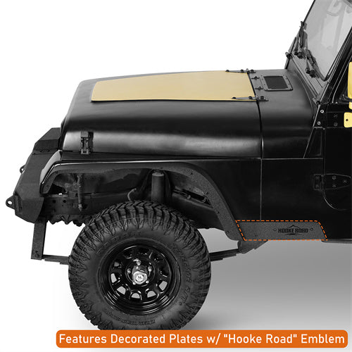 Load image into Gallery viewer, Hooke Road Jeep YJ Front & Rear Fender Flares Kit for 1987-1995 Jeep Wrangler YJ b1066 9