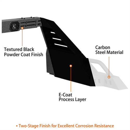 Load image into Gallery viewer, Mid Size Pickup Trucks Roll Bar Adjustable Truck Bed Roll Bar 4x4 Truck Parts - Hooke Road b9911s 13