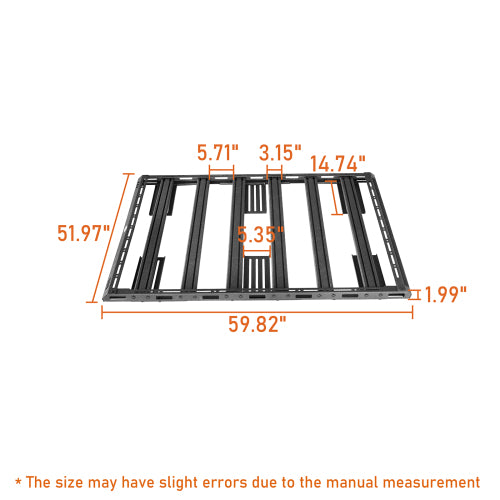 Load image into Gallery viewer, Hooke Road Truck Bed Cargo Carrier Platform Rack for Most Mid-Size Trucks b9914 12