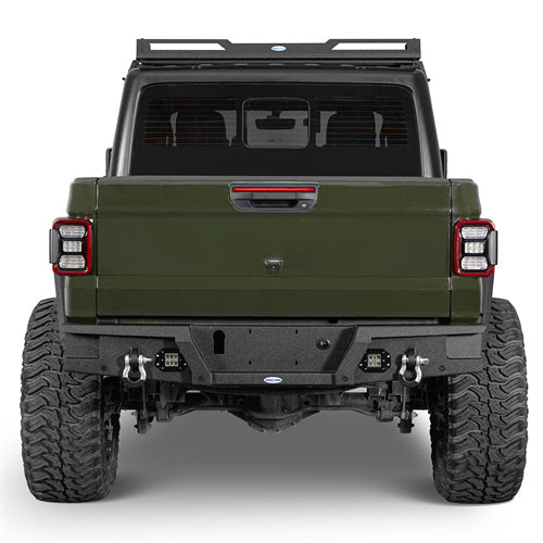 Load image into Gallery viewer, HookeRoad Jeep JT Mid Width Front Bumper & Rear Bumper for 2020-2024 Jeep Gladiator b30187003s 13