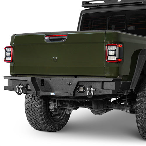 Load image into Gallery viewer, HookeRoad Jeep JT Mid Width Front Bumper & Rear Bumper for 2020-2024 Jeep Gladiator b30187003s 14