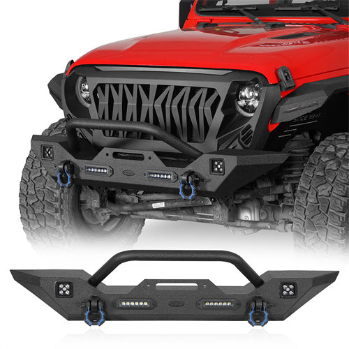 Load image into Gallery viewer, HookeRoad Jeep JT Front Bumper Mid Width Bumper for 2020-2023Jeep Gladiator b3018bs 1