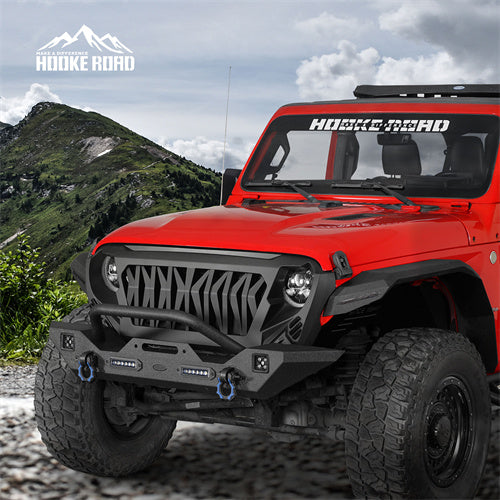 Load image into Gallery viewer, HookeRoad Jeep JT Front Bumper Mid Width Bumper for 2020-2023Jeep Gladiator b3018bs 6