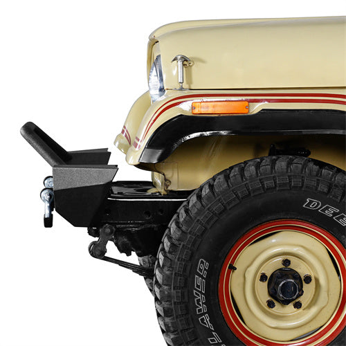 Load image into Gallery viewer, Hooke Road Mid Width Front Bumper w/ Winch Plate for 1976-1986 Jeep CJ-5 CJ-7 CJ-8 Scrambler b1081s 15