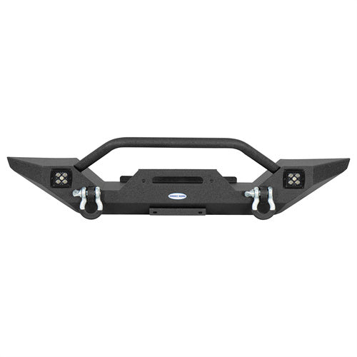 Load image into Gallery viewer, Hooke Road Mid Width Front Bumper w/ Winch Plate for 1976-1986 Jeep CJ-5 CJ-7 CJ-8 Scrambler b1081s 5