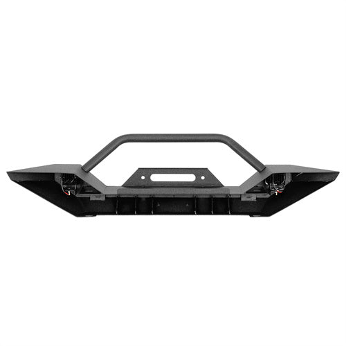 Load image into Gallery viewer, Hooke Road Mid Width Front Bumper w/ Winch Plate for 1976-1986 Jeep CJ-5 CJ-7 CJ-8 Scrambler b1081s 6