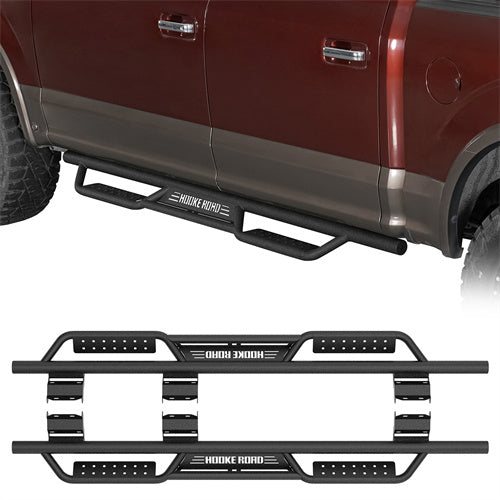 Load image into Gallery viewer, Side Steps for 15-24 Ford F-150 SuperCrew & 17-24 F-250 F-350 Crew Cab Hooke Road b8287 1
