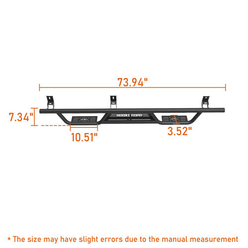 Load image into Gallery viewer, Hooke Road  Nerf Side Step Bars for 2015-2024 Chevy Colorado & GMC Canyon Crew Cab b9103s 14