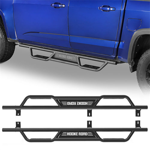 Load image into Gallery viewer, Hooke Road  Nerf Side Step Bars for 2015-2024 Chevy Colorado & GMC Canyon Crew Cab b9103s 1