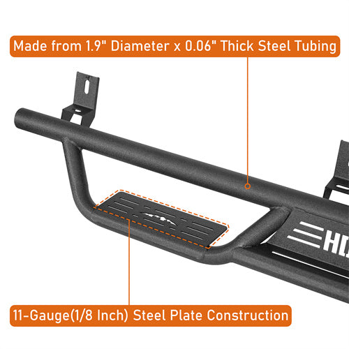 Load image into Gallery viewer, Hooke Road  Nerf Side Step Bars for 2015-2024 Chevy Colorado & GMC Canyon Crew Cab b9103s 7