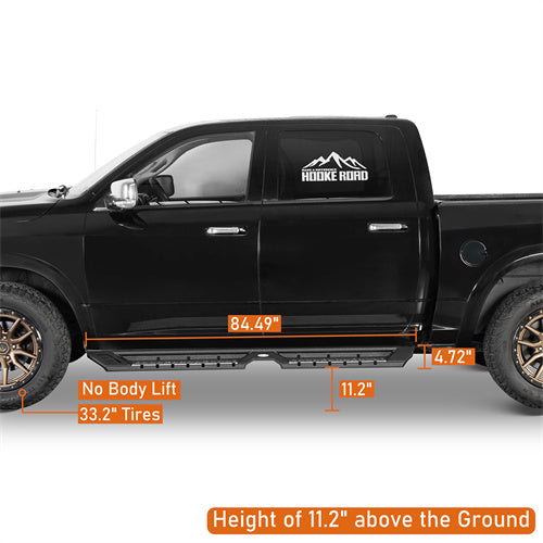 Load image into Gallery viewer, Hooke Road Nerf Side Step Bars for Ram 1500 & Ram 1500 Classic & Ram 2500/3500 Crew Cab b6028 11