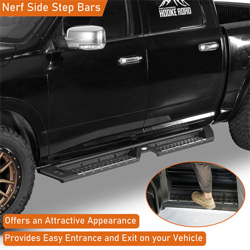 Load image into Gallery viewer, Hooke Road Nerf Side Step Bars for Ram 1500 & Ram 1500 Classic & Ram 2500/3500 Crew Cab b6028 6