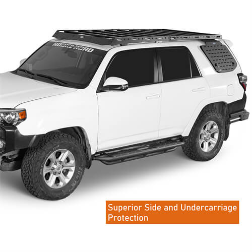 2010-2024 Toyota 4Runner Side Steps Wheel To Wheel Running Boards - Hooke Road b9800s 11