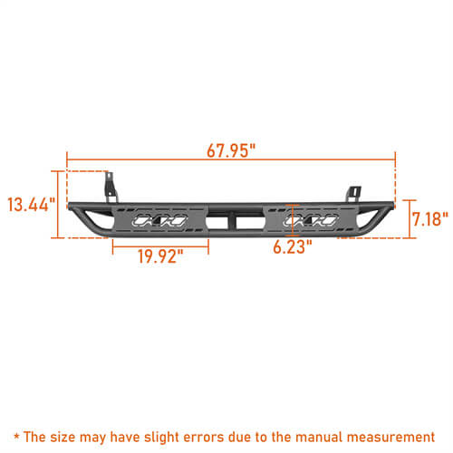2010-2024 Toyota 4Runner Side Steps Wheel To Wheel Running Boards - Hooke Road b9800s 16