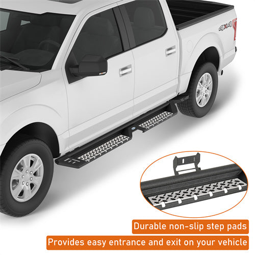 Load image into Gallery viewer, Hooke Road Nerf Side Step for 2009-2014 Ford F-150 SuperCrew b8215 8