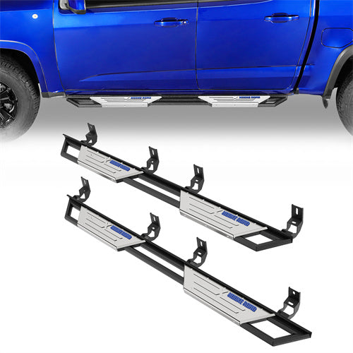 Load image into Gallery viewer, Hooke Road Nerf Side Steps Bars for 2015-2024 Chevy Colorado & GMC Canyon Crew Cab b9104s 1