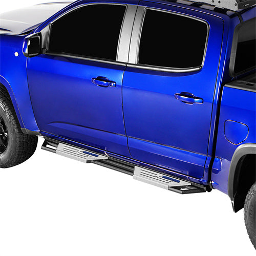 Hooke Road Nerf Side Steps Bars for 2015-2024 Chevy Colorado & GMC Canyon Crew Cab b9104s 2