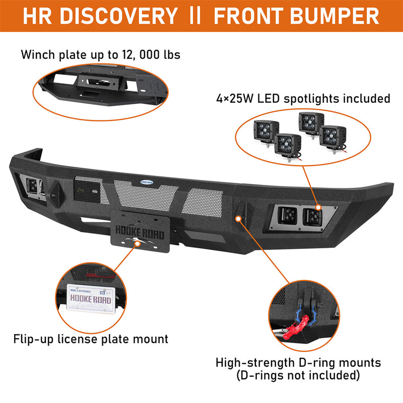 Load image into Gallery viewer, 2008-2026 Ford E-350 Front Bumper w/ Winch Plate Hooke Road b8700 9