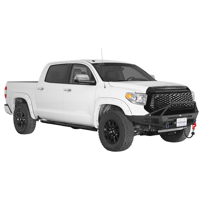 Load image into Gallery viewer, Full-width Front Bumper w/ Skid Plate 2014-2021 Toyota Tundra Hooke Road b5014s 3