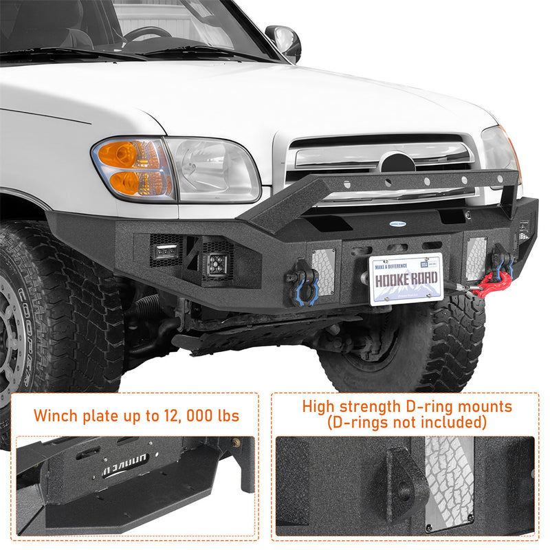 Load image into Gallery viewer, Off-road Front Bumper with Winch Plate for 2000-2006 Toyota Tundra Hooke Road b5255 7