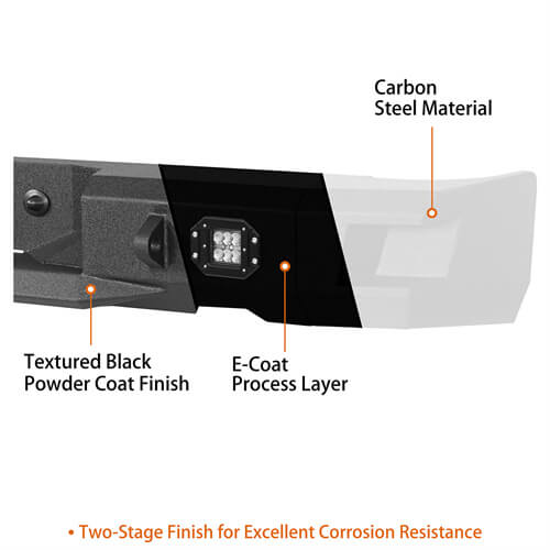 Load image into Gallery viewer, Hooke Road Offroad Aftermarket Rear Bumper w/LED Lights For 2009-2018 Dodge Ram 1500 b6025s 16