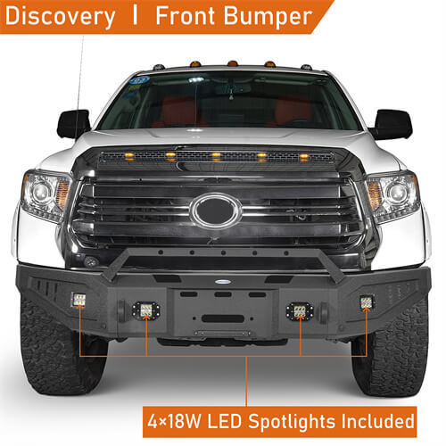 Load image into Gallery viewer, Offroad Full Width Front Bumper 4x4 Truck Parts For 2014-2021 Toyota Tundra - Hooke Road b5009 10