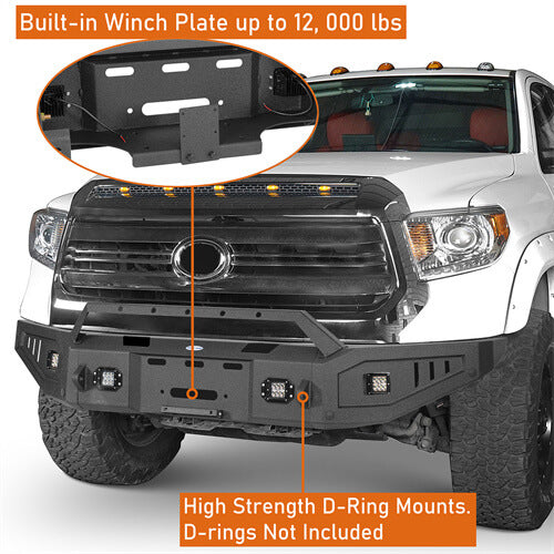 Load image into Gallery viewer, Offroad Full Width Front Bumper 4x4 Truck Parts For 2014-2021 Toyota Tundra - Hooke Road b5009 11