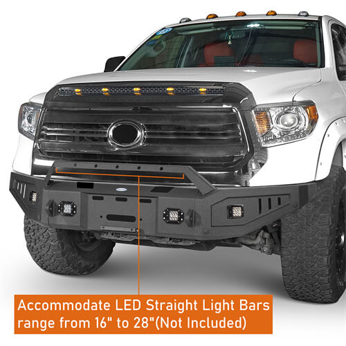 Load image into Gallery viewer, Offroad Full Width Front Bumper 4x4 Truck Parts For 2014-2021 Toyota Tundra - Hooke Road b5009 14