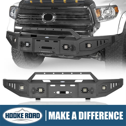 Load image into Gallery viewer, Offroad Full Width Front Bumper 4x4 Truck Parts For 2014-2021 Toyota Tundra - Hooke Road b5009 1