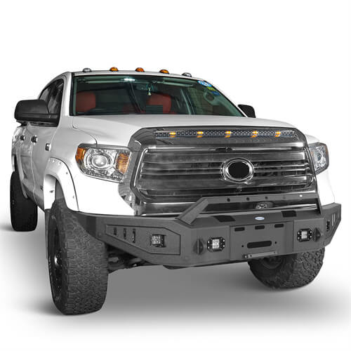 Load image into Gallery viewer, Offroad Full Width Front Bumper 4x4 Truck Parts For 2014-2021 Toyota Tundra - Hooke Road b5009 5