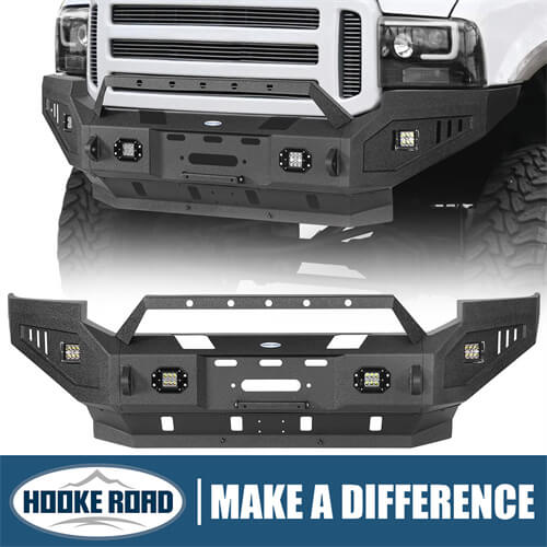 Load image into Gallery viewer, Offroad Full Width Front Bumper 4x4 Truck Parts For 2005-2007 Ford F-250 - Hooke Road b8505 1