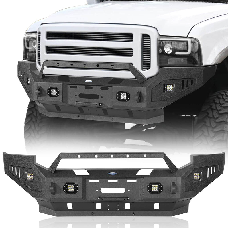 Load image into Gallery viewer, Offroad Full Width Front Bumper 4x4 Truck Parts For 2005-2007 Ford F-250 - Hooke Road b8505 2

