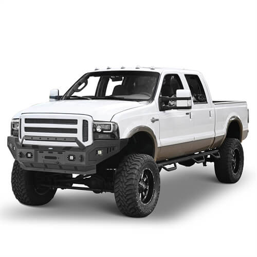 Load image into Gallery viewer, Offroad Full Width Front Bumper 4x4 Truck Parts For 2005-2007 Ford F-250 - Hooke Road b8505 4