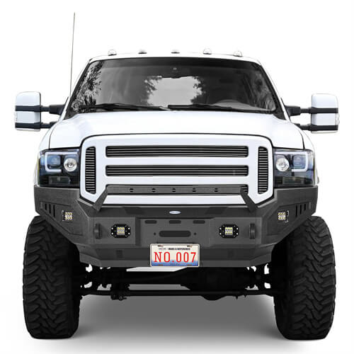 Load image into Gallery viewer, Offroad Full Width Front Bumper 4x4 Truck Parts For 2005-2007 Ford F-250 - Hooke Road b8505 7